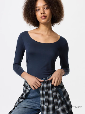 Футболка с круглым вырезом HEATTECH (длинный рукав)