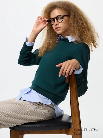 Джемпер с округлым вырезом из 100% мериносовой шерсти