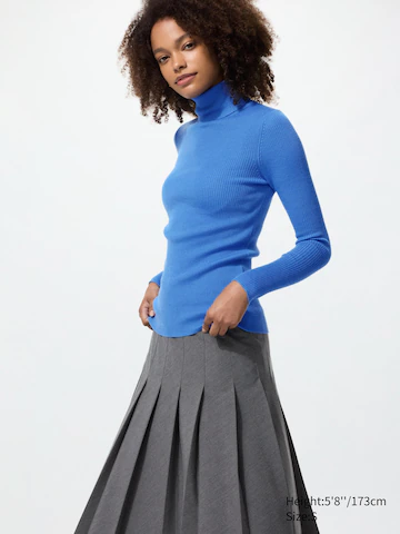 Водолазка с отложным воротником из 100% мериносовой шерсти- Заказать в России