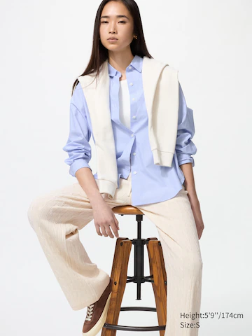 Длинные трикотажные брюки с плетеными узорами (удлиненные)- Заказать в России