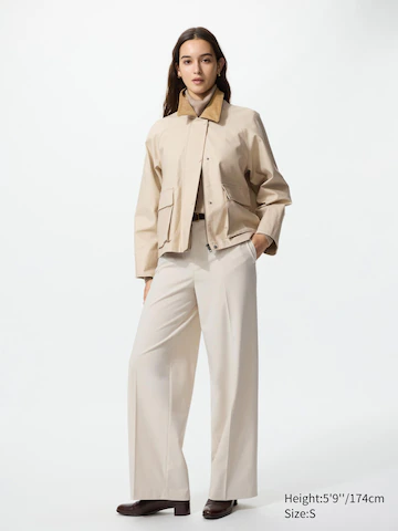 Утонченные широкие брюки (длинные)- Заказать в России