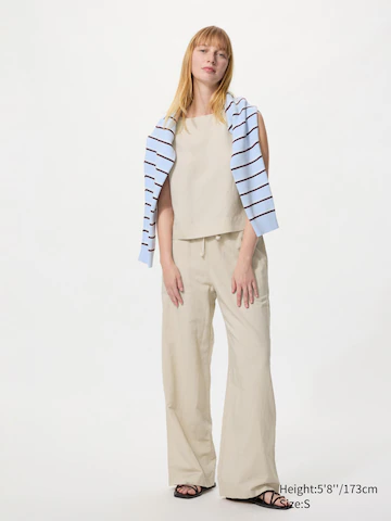 Длинные штаны из льняной смеси (удлиненные)- Заказать в России