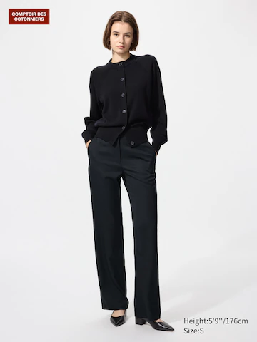 Uniqlo Шерстяные прямые брюки купить с доставкой.