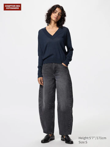 Uniqlo Джинсы с широкими брючинами купить с доставкой.