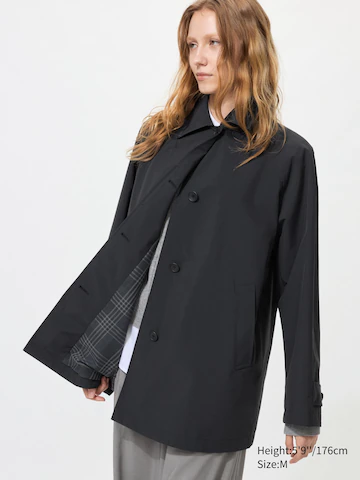 Пальто короткое с застёжкой на одну пуговицу (свободного кроя)- Заказать в России