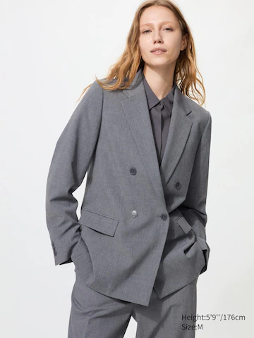 Uniqlo Пиджак с двубортной застежкой купить с доставкой.