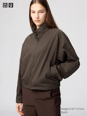 Куртка-бомбер из хлопкового смесового материала