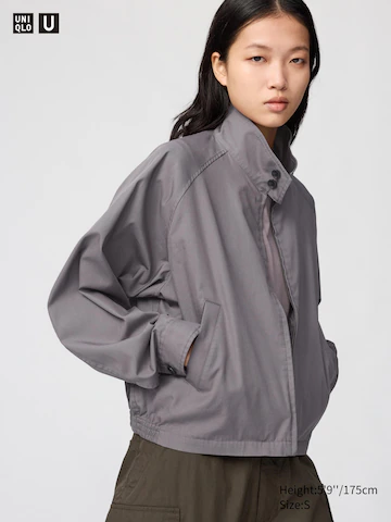 Куртка-бомбер из хлопкового смесового материала