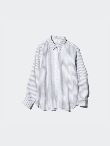 Uniqlo Рубашка из 100% премиального льна (в полоску)