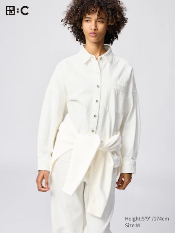 Uniqlo Джинсовая рубашка куртка RELAXED FIT