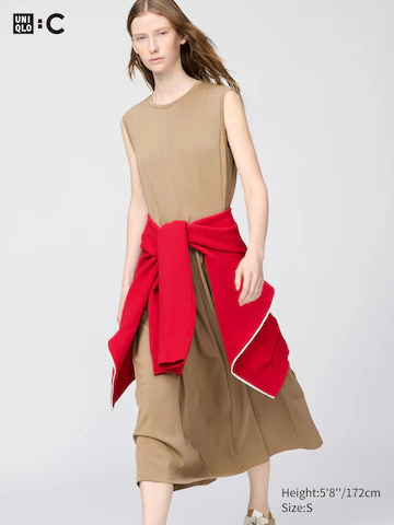 Платье а-силуэт (без рукавов)