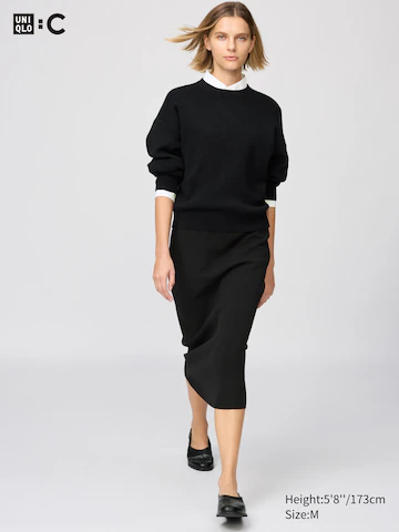 Uniqlo Юбка MILANO RIBBED купить с доставкой.