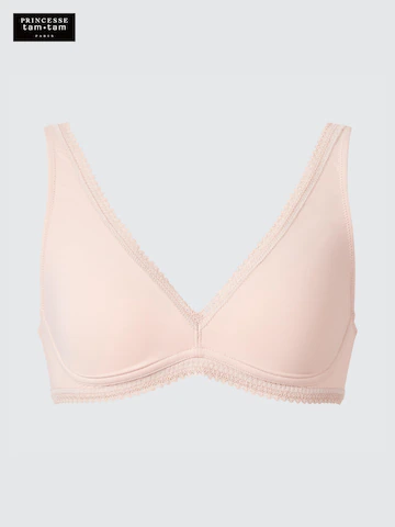 Бюстгальтер без косточек из микрофибры в форме треугольника- Заказать в России