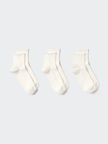 Носки (с отделкой из оборки, 3 пары)- Заказать в России