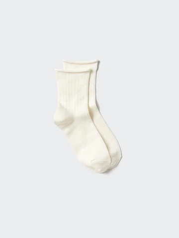 Носки HEATTECH (с ребристым оборчатым краем)- Заказать в России