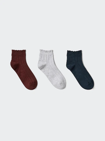 Низкие носки (3 пары, оборка)- Заказать в России