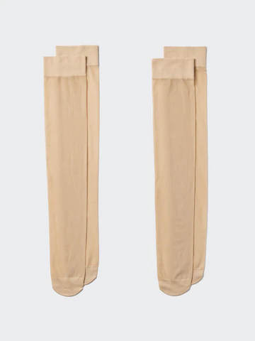Uniqlo Прозрачные колготки до колена (2 пары)