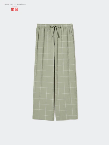 Uniqlo Брюки в клетку с рельефным узором SEERSUCKER купить с доставкой.