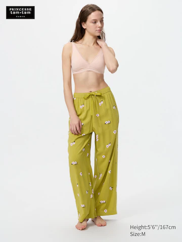 Шелковые длинные брюки (с принтом)- Заказать в России