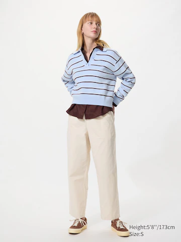 Uniqlo Хлопковые укороченные брюки свободного кроя (длинные)