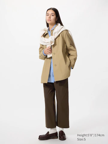 Uniqlo Хлопковые укороченные брюки свободного кроя (длинные)