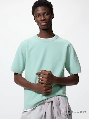 Uniqlo Машинная стирка водолазка MILANO с ребристым узором