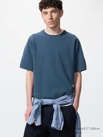 Uniqlo Машинная стирка водолазка MILANO с ребристым узором