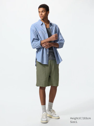 Шорты из льняной смеси