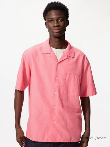 Uniqlo Рубашка из хлопково-леновой смеси