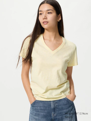 Футболка с v-образным вырезом из ткани с текстурой slub