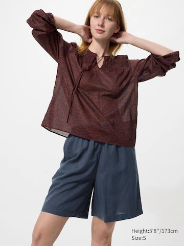 Шорты из льно-вискозной смеси linen blend easy