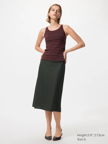 Uniqlo Миди-юбка из смесового льна узкого кроя купить с доставкой.