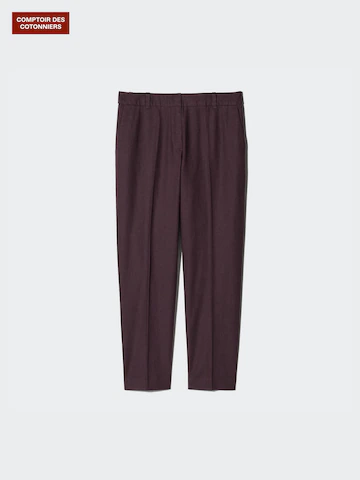 Льняные хлопковые зауженные брюки до щиколотки