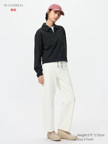 Джинсы прямого кроя (укороченные)