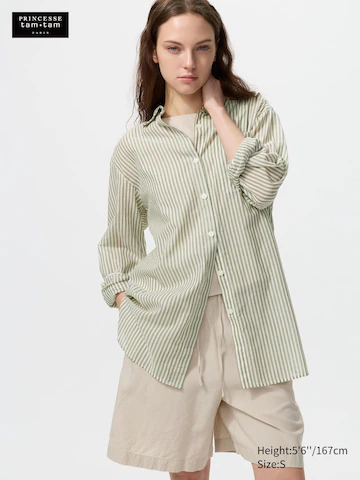 Uniqlo Хлопковая рубашка купить с доставкой.