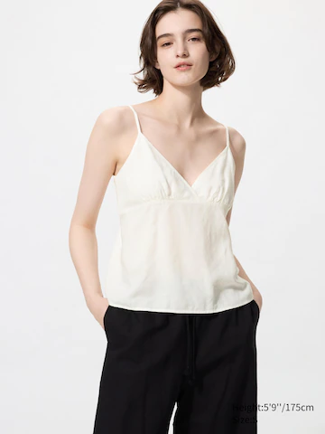 Топ-майка из льна для женщин