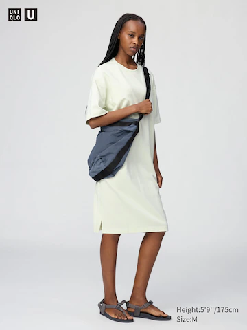 Uniqlo Платье из коллекции AIRISM COTTON с короткими рукавами