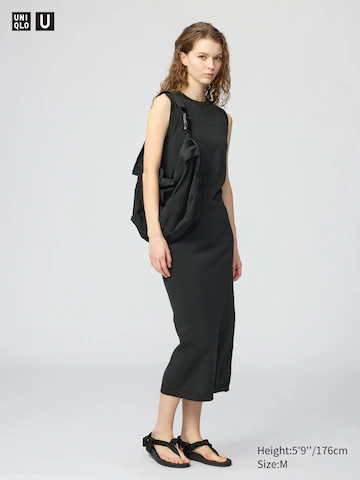 Uniqlo Платье из хлопка с объемным трикотажем 3D купить с доставкой.