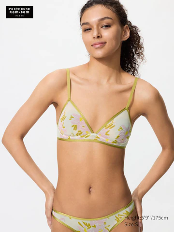 Беспроводной бюстгальтер (сетка, принт)