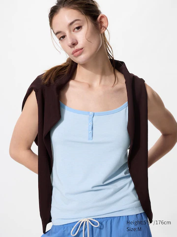 Легкое модальное топик-майка в полоску