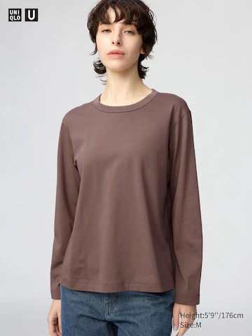 Лонгслив из 100% супима-хлопка- Заказать в России