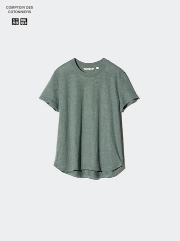 Футболка с круглым вырезом из 100% льна