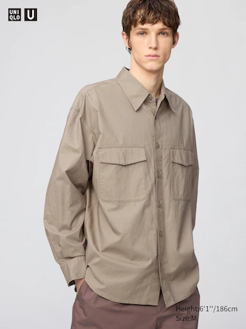 Uniqlo Рубашка OVERSIZED WORK купить с доставкой.