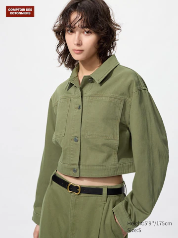 Джинсовая короткая куртка- Заказать в России