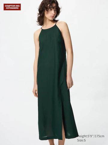 Uniqlo Длинное платье-камисоль из района и льна купить с доставкой.