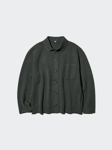 Кардиган с воротником рубашки milano ribbed