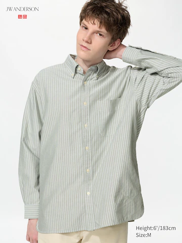 Рубашка oversized oxford (в полоску)- Заказать в России