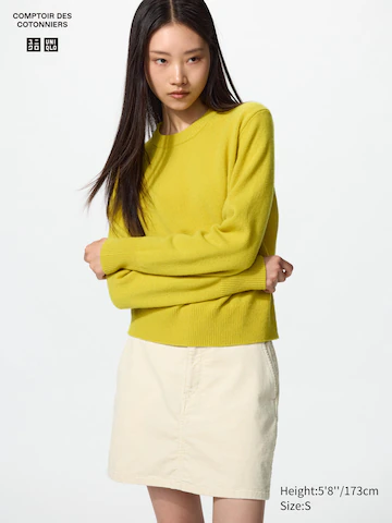 Свитер с круглым вырезом из 100% шерсти баранины