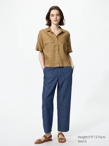 Джинсы с удлиненными брючинами из хлопка (cotton relaxed ankle trousers)- Заказать в России
