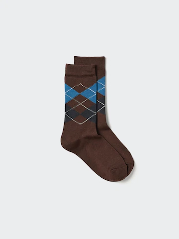 Носки heattech (аргайл) dark brown- Заказать в России